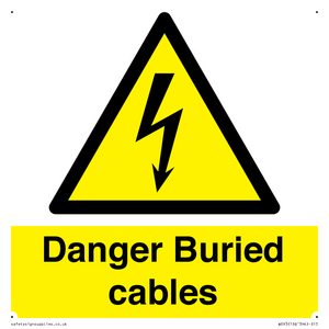 Danger Buried cables